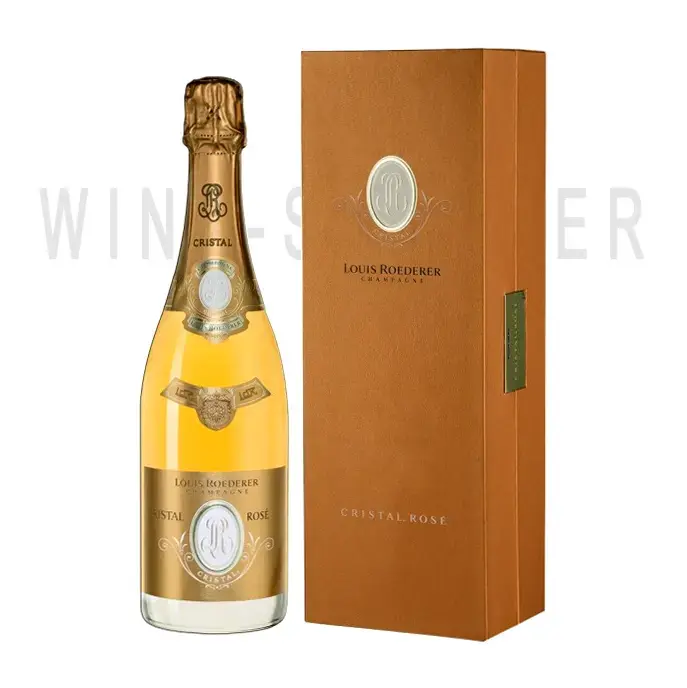Шампанское Cristal Rose AOC gift box 2004 1.5 л