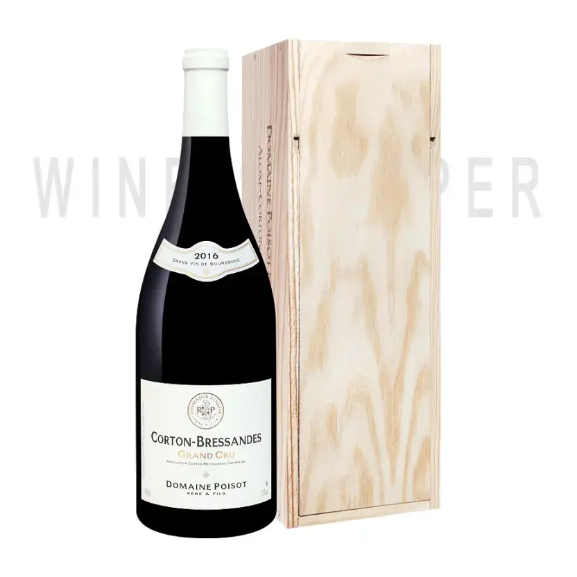Вино Domaine Poisot Pere et Fils, Corton-Bressandes Grand Cru AOC, 2016, wooden box 2016 1.5 л
