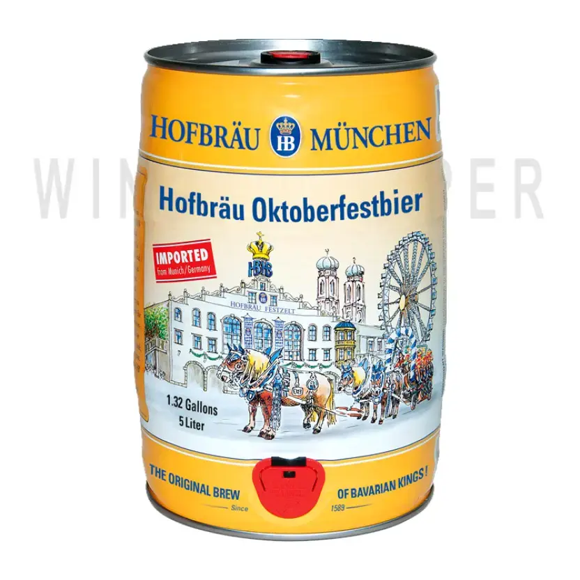 Пиво Hofbrau Oktoberfest, mini keg 5 л