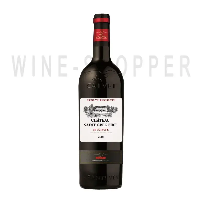 Вино Calvet, Chateau Saint Gregoire Medoc AOP 2018 0.75 л