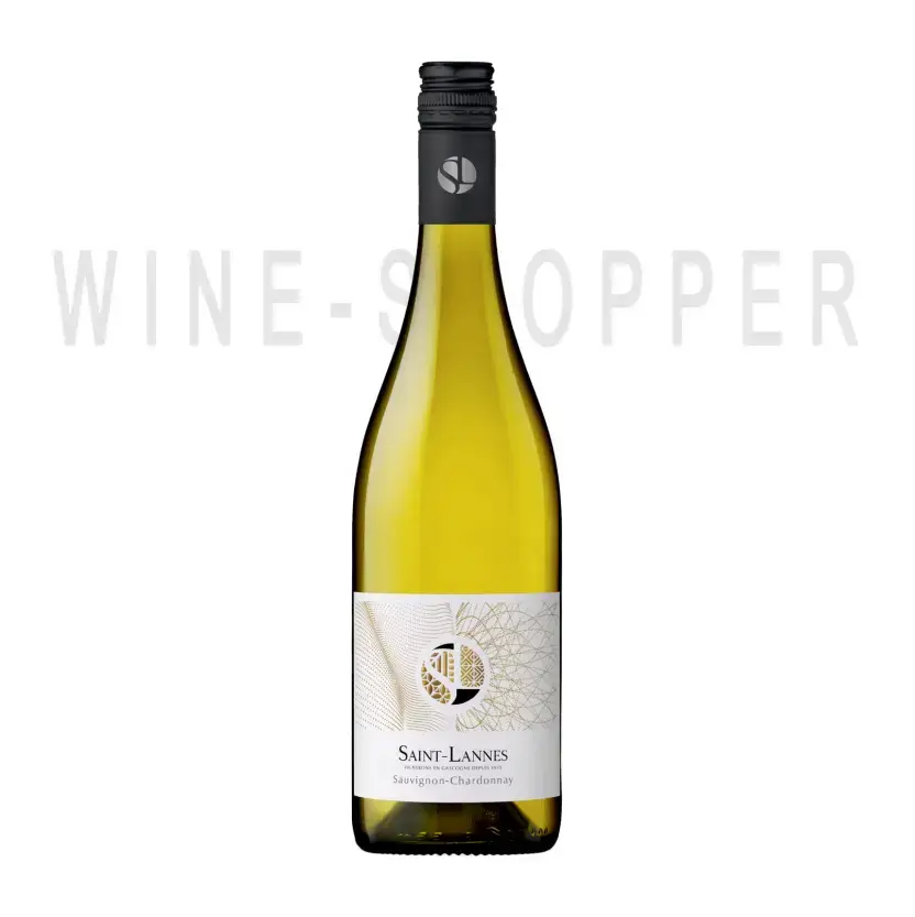 Вино Domaine Saint-Lannes, Sauvignon-Chardonnay, Cotes de Gascogne IGP 2019 0.75 л