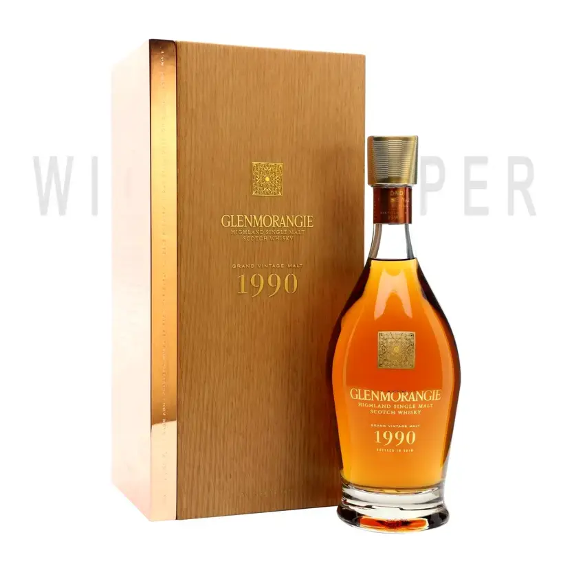 Виски Glenmorangie Grand Vintage Malt wooden box 1990 0.7 л