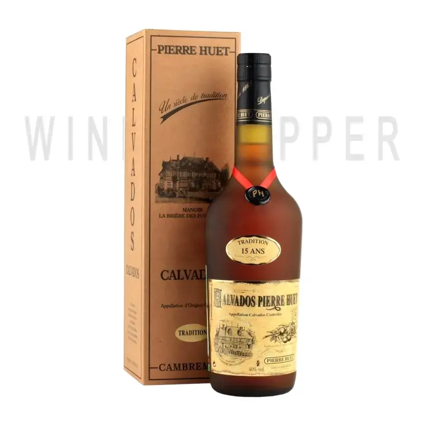 Кальвадос Calvados Pierre Huet, Tradition 15 ans, Calvados AOC, gift box 0.7 л