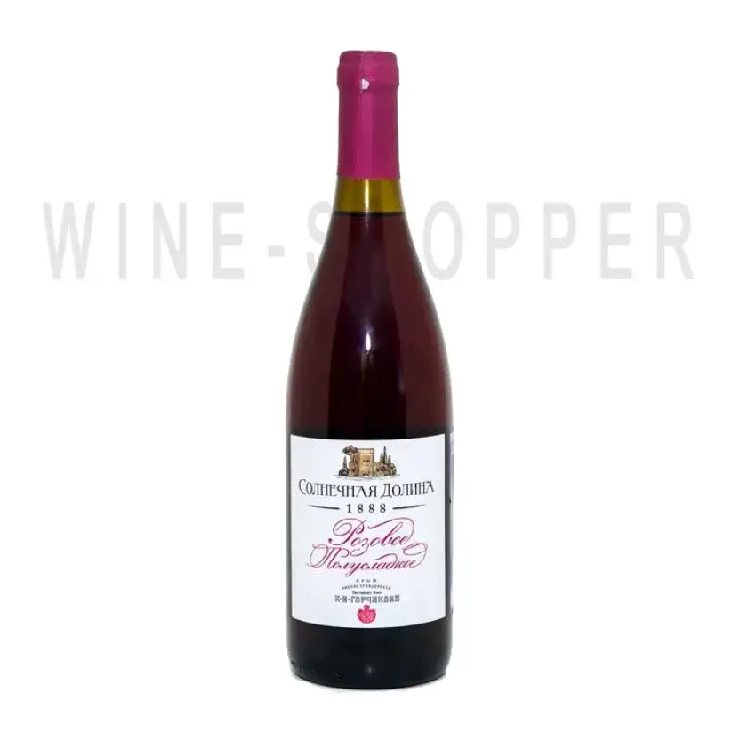 Вино Solnechnaya Dolina Rose semi sweet 0.75 л