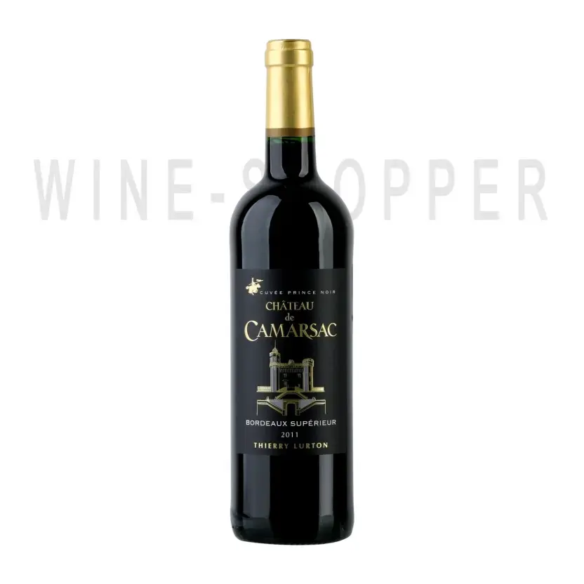 Вино Chateau de Camarsac Cuvee Prince Noir, Bordeaux Superieur AOC 2020 0.75 л