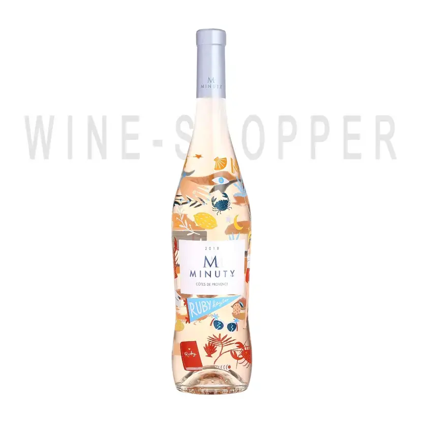 Вино M de Minuty Rose, Cotes de Provence AOC, 2018, Limited Edition by Ruby Taylor 2018 0.75 л