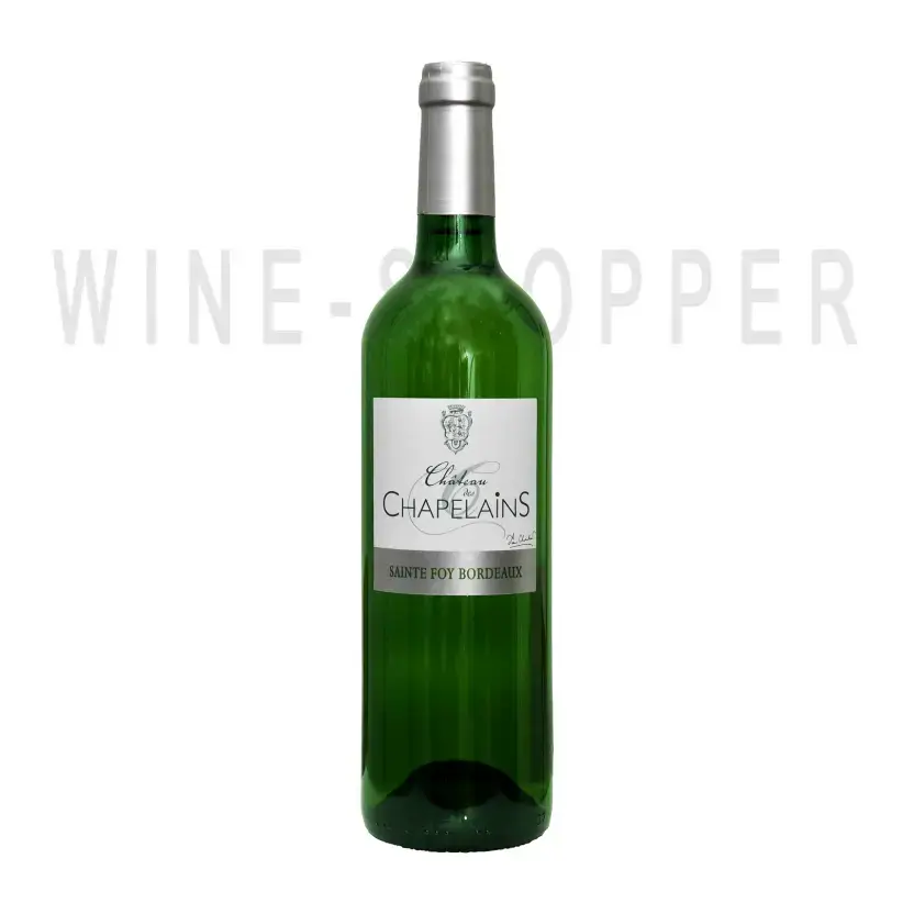 Вино Chateau des Chapelains Blanc Sec, Sainte-Foy Cotes de Bordeaux AOC 0.75 л