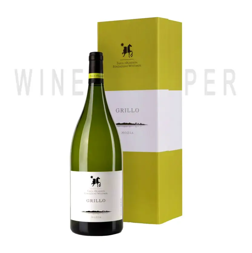 Вино Tasca d'Almerita, Grillo Mozia, Sicilia IGT, 2018, gift box 2018 1.5 л