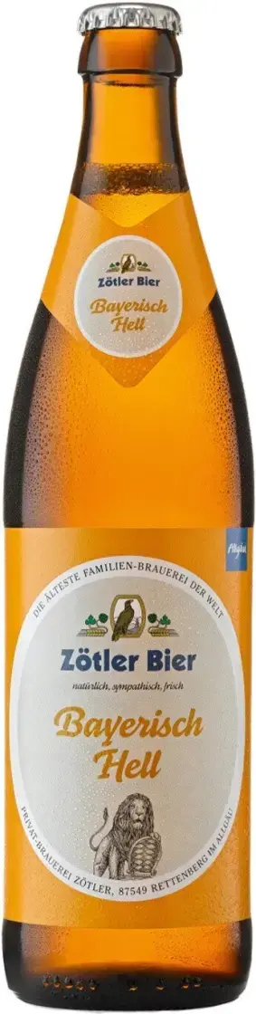 Пиво Zotler Bayerisch Hell, 0.5 л