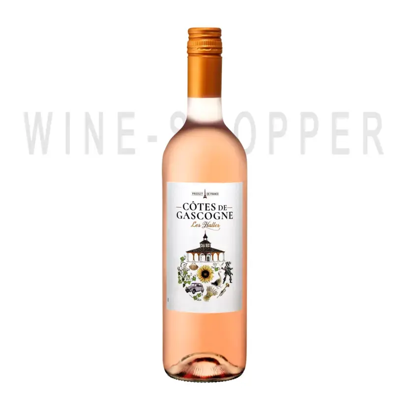 Вино Plaimont, Les Halles Cotes de Gascogne Rose IGP 2018 0.75 л
