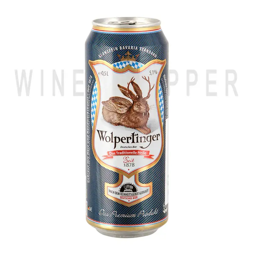 Пиво Wolpertinger Das Traditionelle Helle, in can 0.5 л