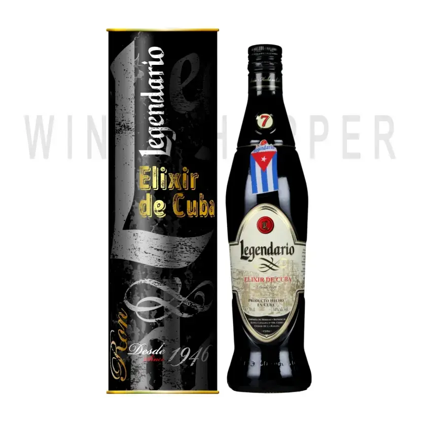 Ром Legendario Elixir de Cuba, gift box 0.7 л