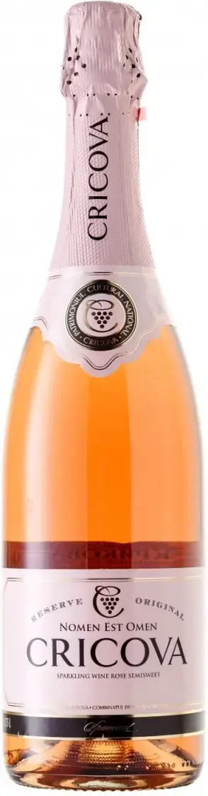 Игристое вино Cricova Spumant Original Rose Semi-Sweet, 0.75 л