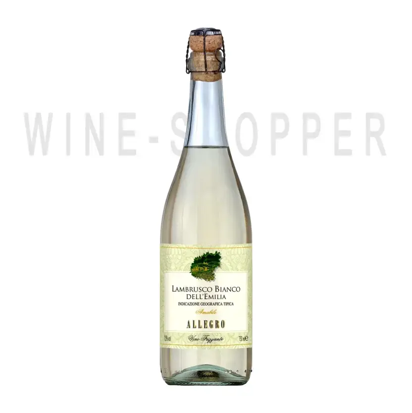 Игристое вино Allegro Lambrusco dell'Emilia IGT Bianco Amabile Frizzante 0.75 л