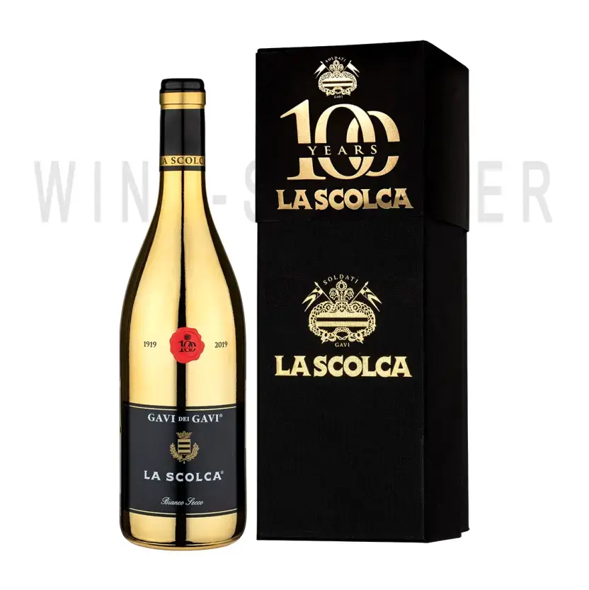 Вино La Scolca, Gavi di Gavi DOCG, gift box Golden 2020 0.75 л