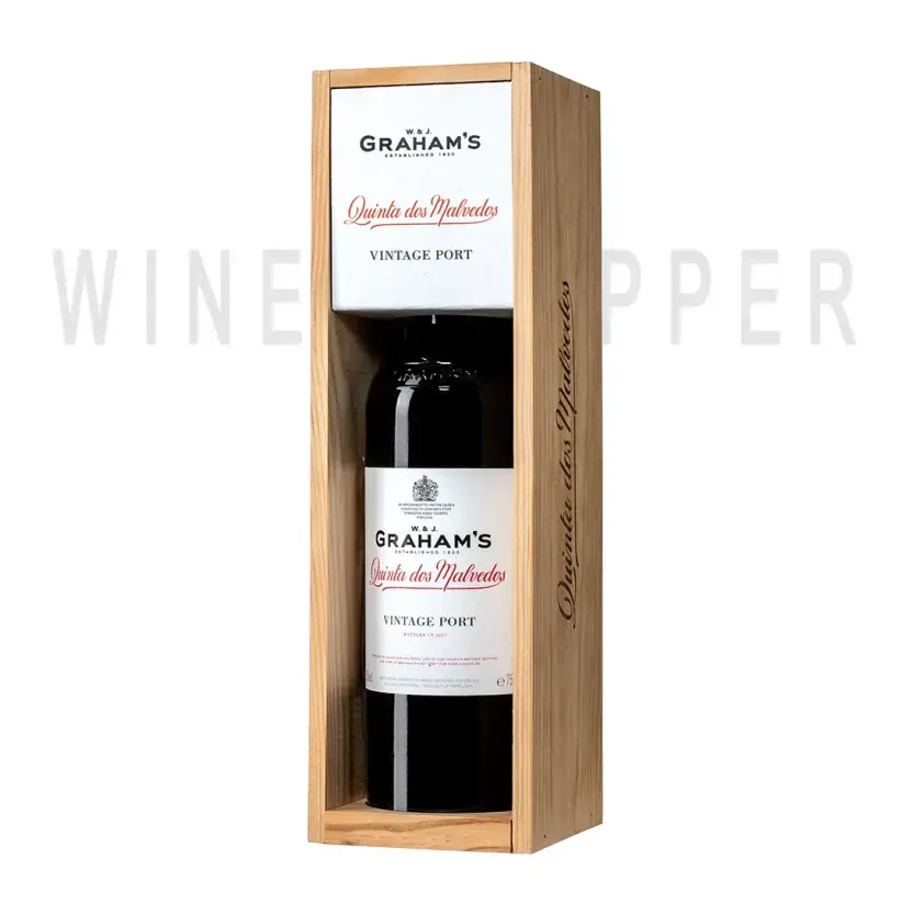 Портвейн Graham's, Quinta dos Malvedos Vintage Port, 2010, wooden box 2010 0.75 л