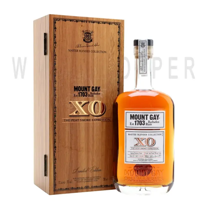 Ром Mount Gay, XO The Peat Smoke Expressions, wooden box, 0.7 л