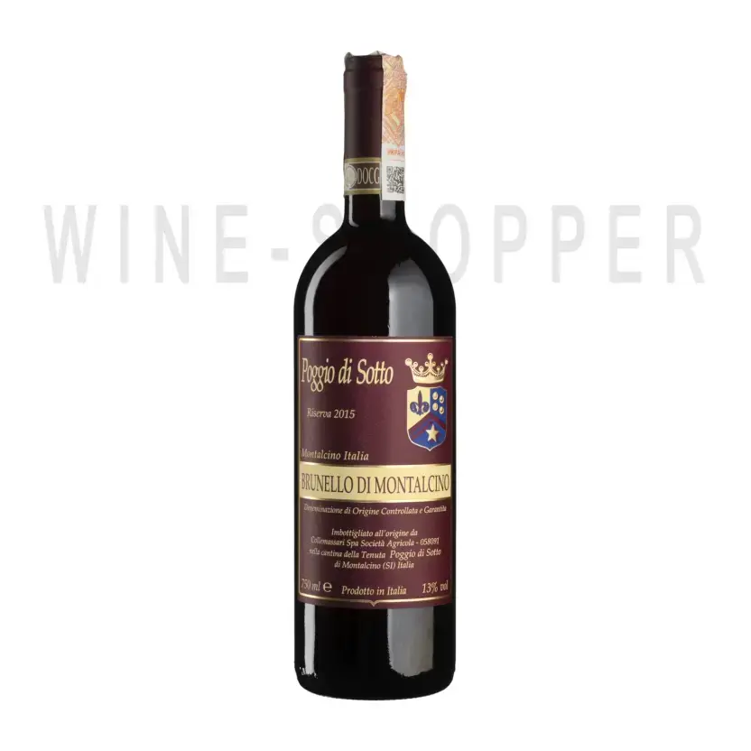 Вино Poggio di Sotto, Brunello di Montalcino Riserva DOCG 2015 0.75 л