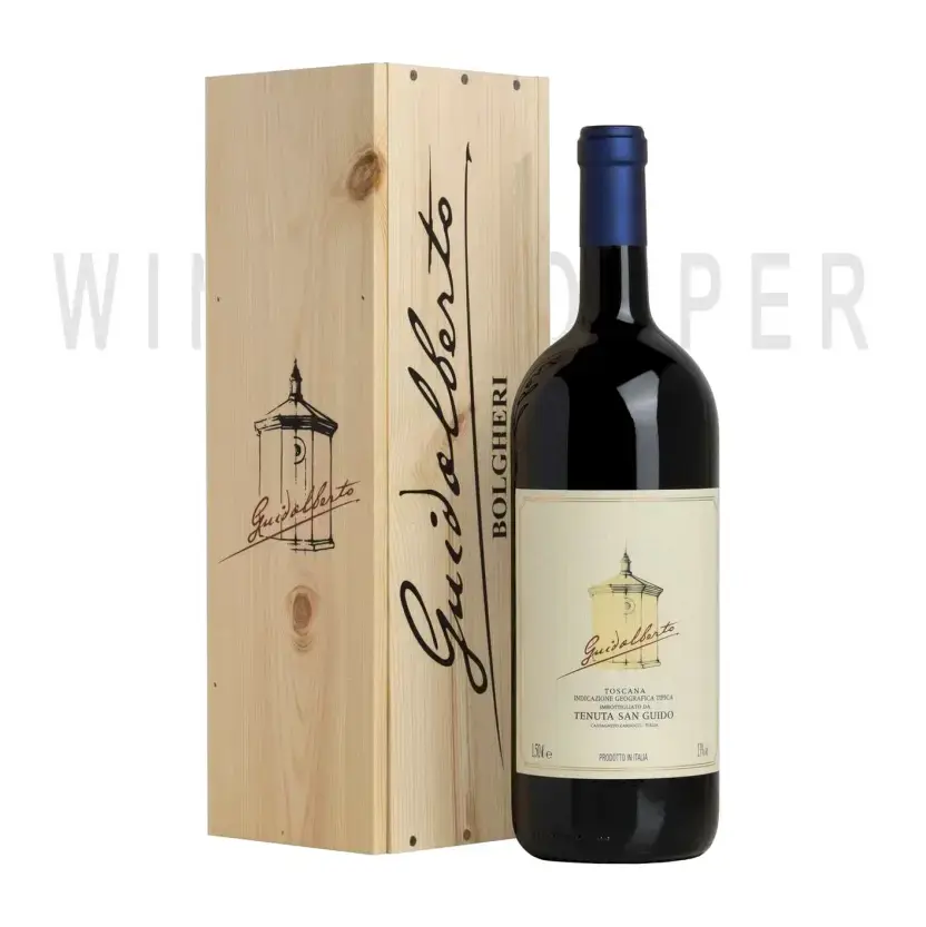 Вино Guidalberto IGT 2019 wooden box 1.5 л