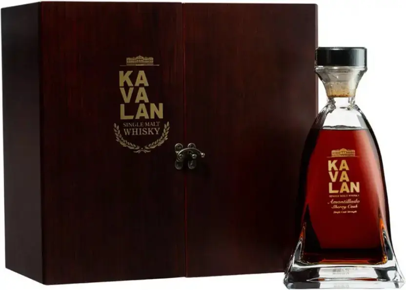 Виски Kavalan Solist Amontillado Sherry Cask (56,3%) wooden box with glass 0.95 л