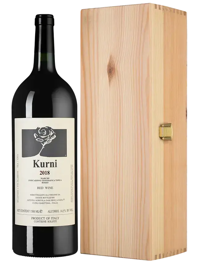 Вино Oasi degli Angeli Kurni Marche Rosso IGT gift box 2018 1.5 л