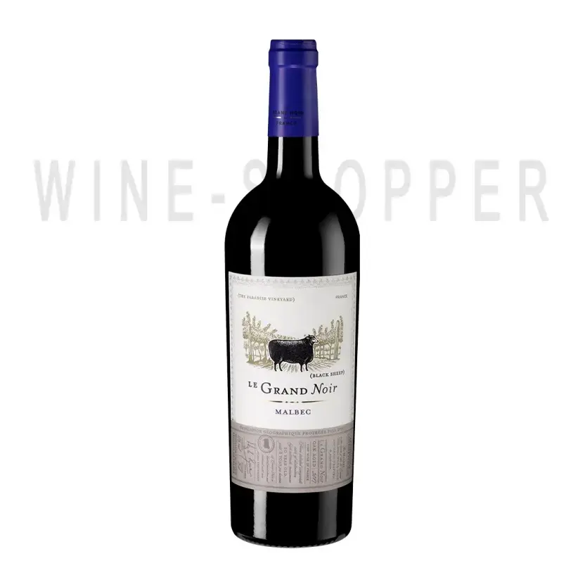 Вино Le Grand Noir Malbec Pays d'Oc IGP 2020 0.75 л