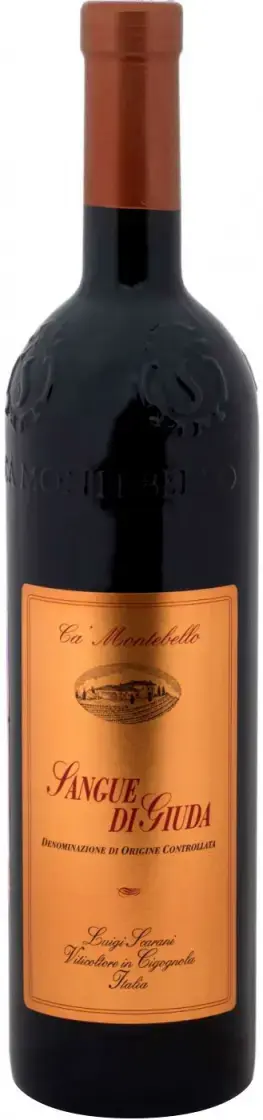 Игристое вино Ca' Montebello Sangue di Giuda Oltrepo Pavese DOC, 0.75 л