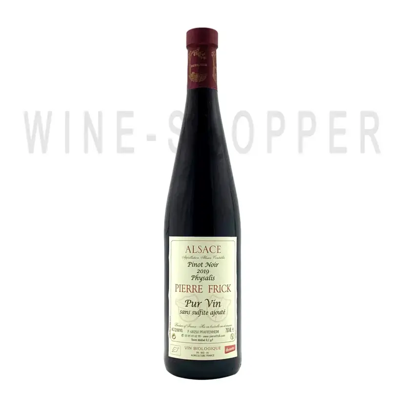 Вино Pierre Frick Physalis Pinot Noir Alsace AOC 2019 (Pur Vin Sans Sulfite Ajoute) 0.75 л