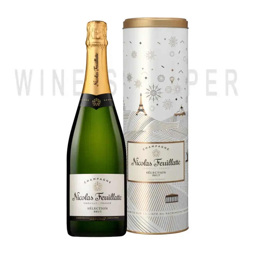 Шампанское Nicolas Feuillatte Brut Selection metal tube 0.75 л