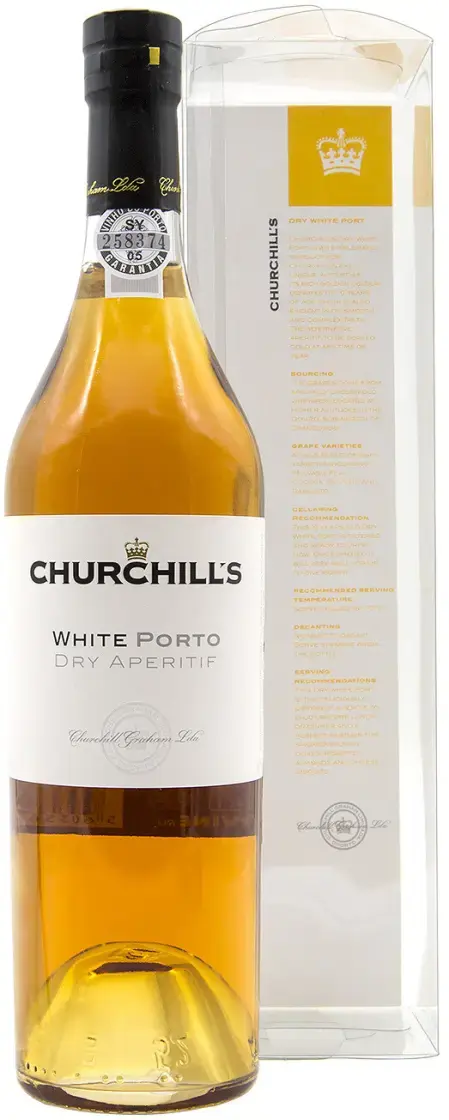 Портвейн Churchill's White Port Dry Aperitif gift box 0.5 л