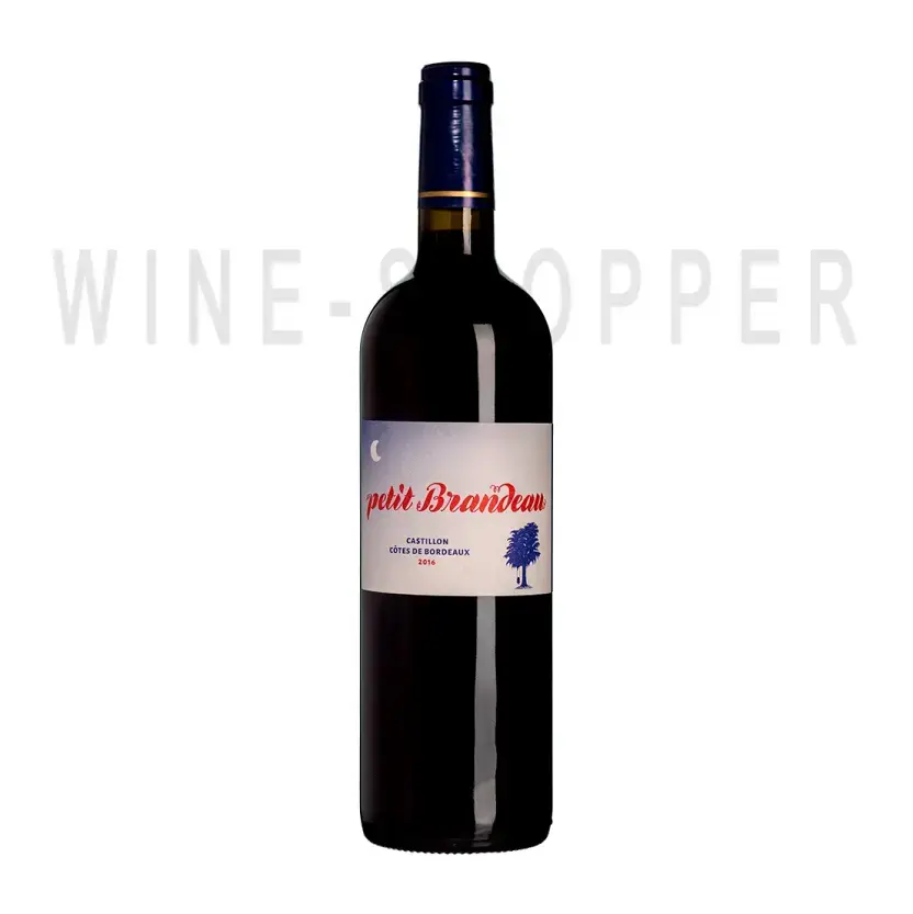 Вино Chateau Brandeau, Petit Brandeau, Castillon Cotes de Bordeaux AOC 2016 0.75 л