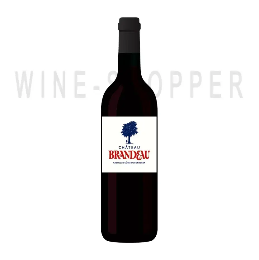 Вино Chateau Brandeau, Castillon Cotes de Bordeaux AOC 2018 0.75 л