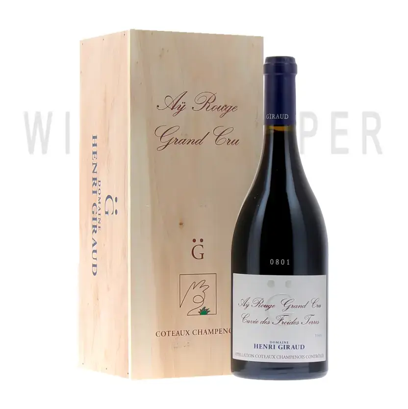 Вино Henri Giraud Cuve des Froids Terres Ay Rouge Grand Cru Coteaux Champenois 2019 in gift box 0.75 л