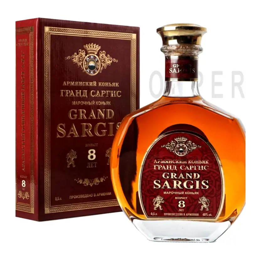 Коньяк Grand Sargis 8 Years Old gift box 0.5 л