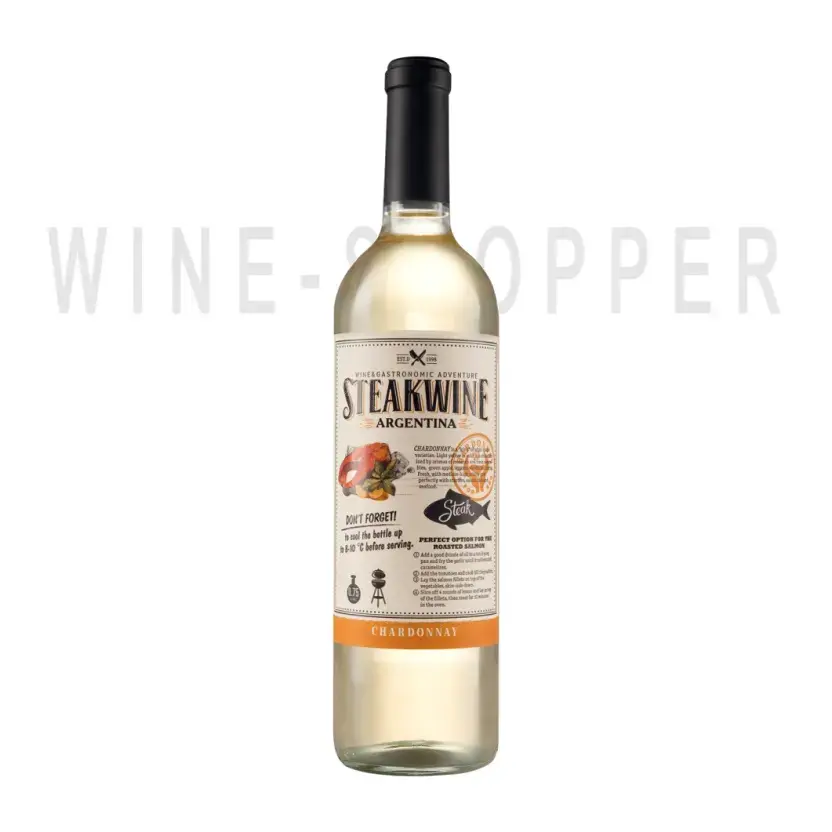 Вино Steakwine Chardonnay 2021 0.75л