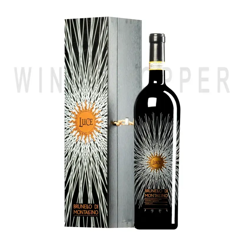Вино Luce Della Vite Brunello di Montalcino 2016 wooden box 1.5 л