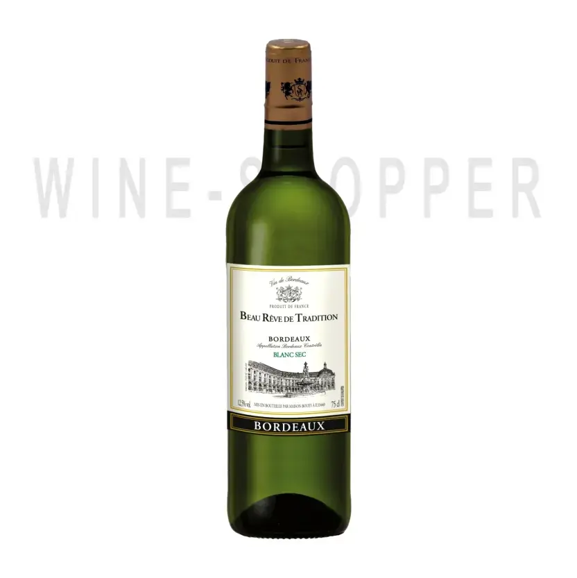 Вино Beau Reve de Tradition Blanc Sec, Bordeaux АОC 0.75 л