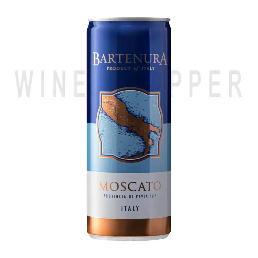 Игристое вино Bartenura Moscato Provincia de Pavia IGT in can 0.25 л