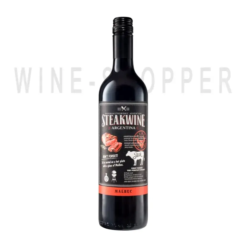 Вино Steakwine Malbec (Black Label) 2021 0.75 л