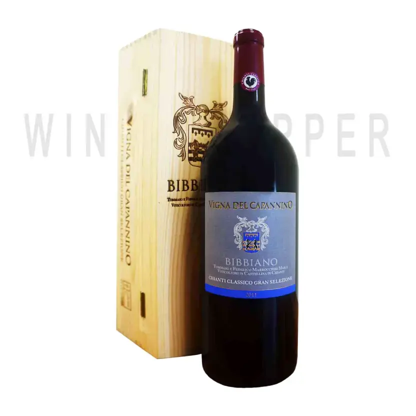 Вино Bibbiano Vigna del Capannino Chianti Classico Gran Selezione DOCG 2016 wooden box 1.5 л