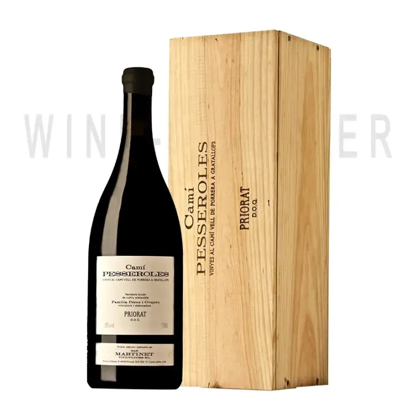 Вино Mas Martinet Cami Pesseroles Priorat DOQ 2018 wooden box 1.5 л
