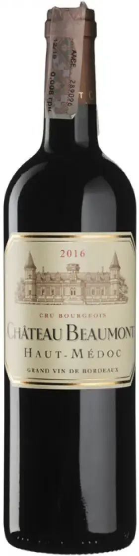 Вино Chateau Beaumont Haut-Medoc AOC Cru Bourgeois Superieur, 2016, 0.75 л