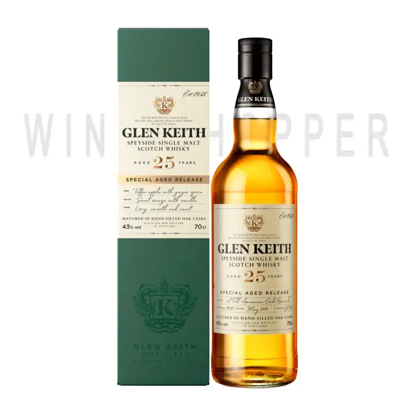Виски Chivas Regal Glen Keith 25 Years Old gift box 0.7 л