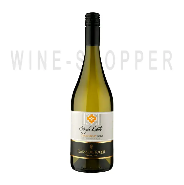 Вино Casas del Toqui Single Estate Chardonnay Central Valley DO 2021 0.75 л