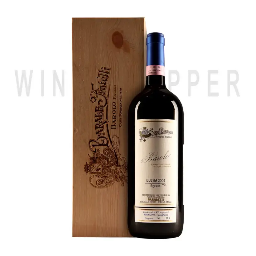 Вино Barale Fratelli Bussia Riserva Barolo DOCG wooden box 2004 1.5 л