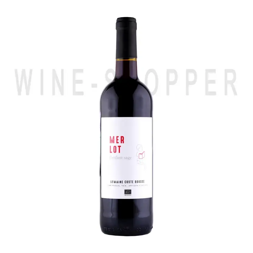 Вино Domaine Coste Rousse Taix Merlot L’enfant sage Cotes de Thongue 2021 0.75 л