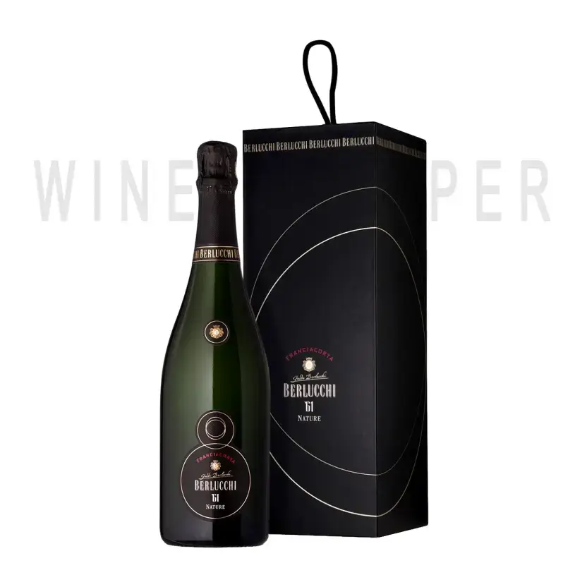 Игристое вино Guido Berlucchi 61 Franciacorta Nature DOCG gift box 0.75 л