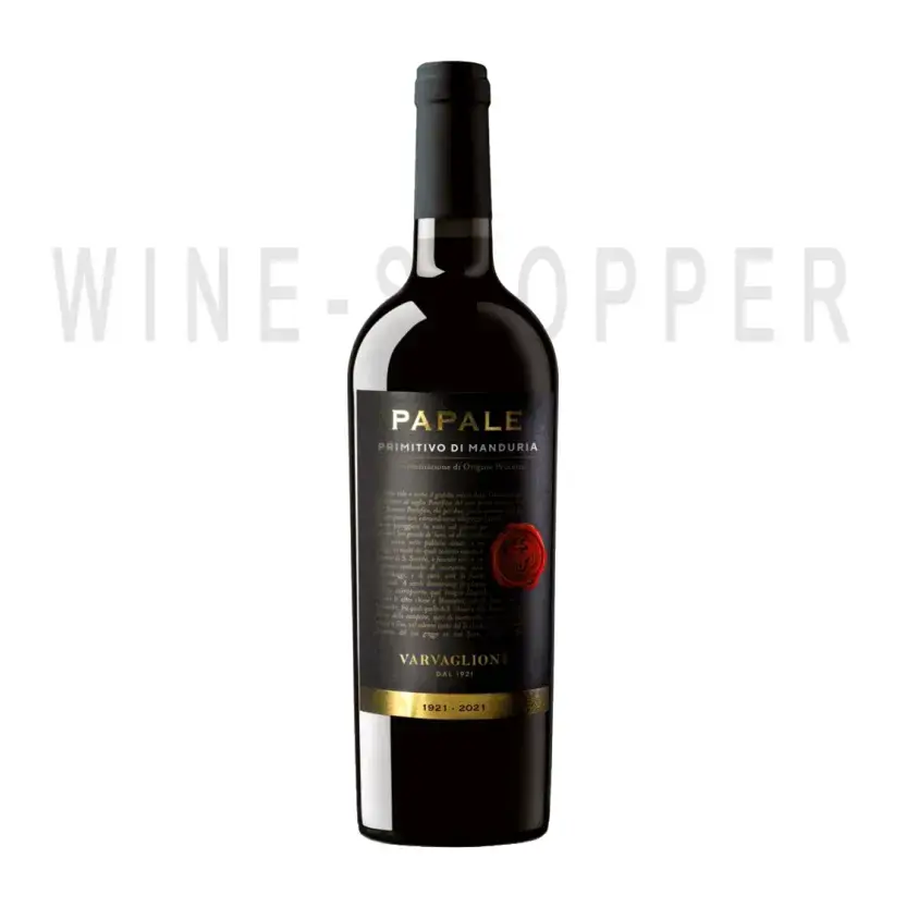 Вино Vigne E Vini Papale Linea Oro Primitivo di Manduria DOP 2019 0.75 л