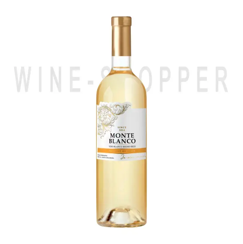 Вино Monte Blanco Blanco Medio Seco 2021 0.75 л