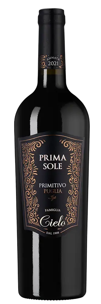 Вино Cielo e Terra Primasole Primitivo Puglia IGT 2021 0.75 л